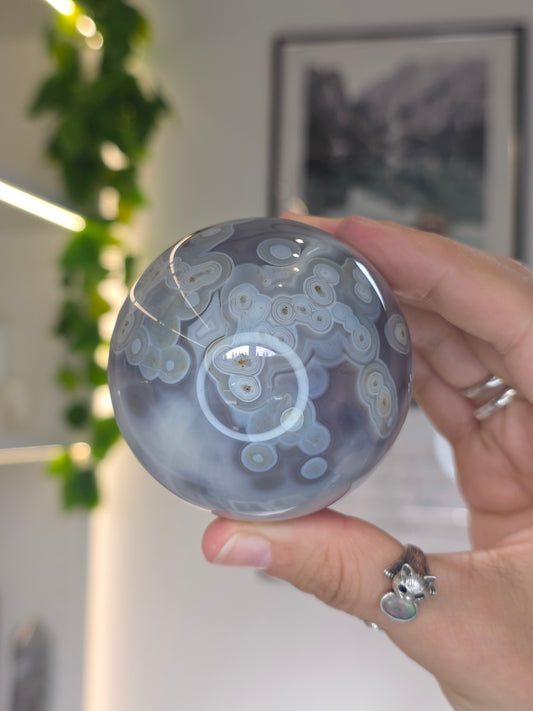 Swazi Agate Sphere from Mozambique - A