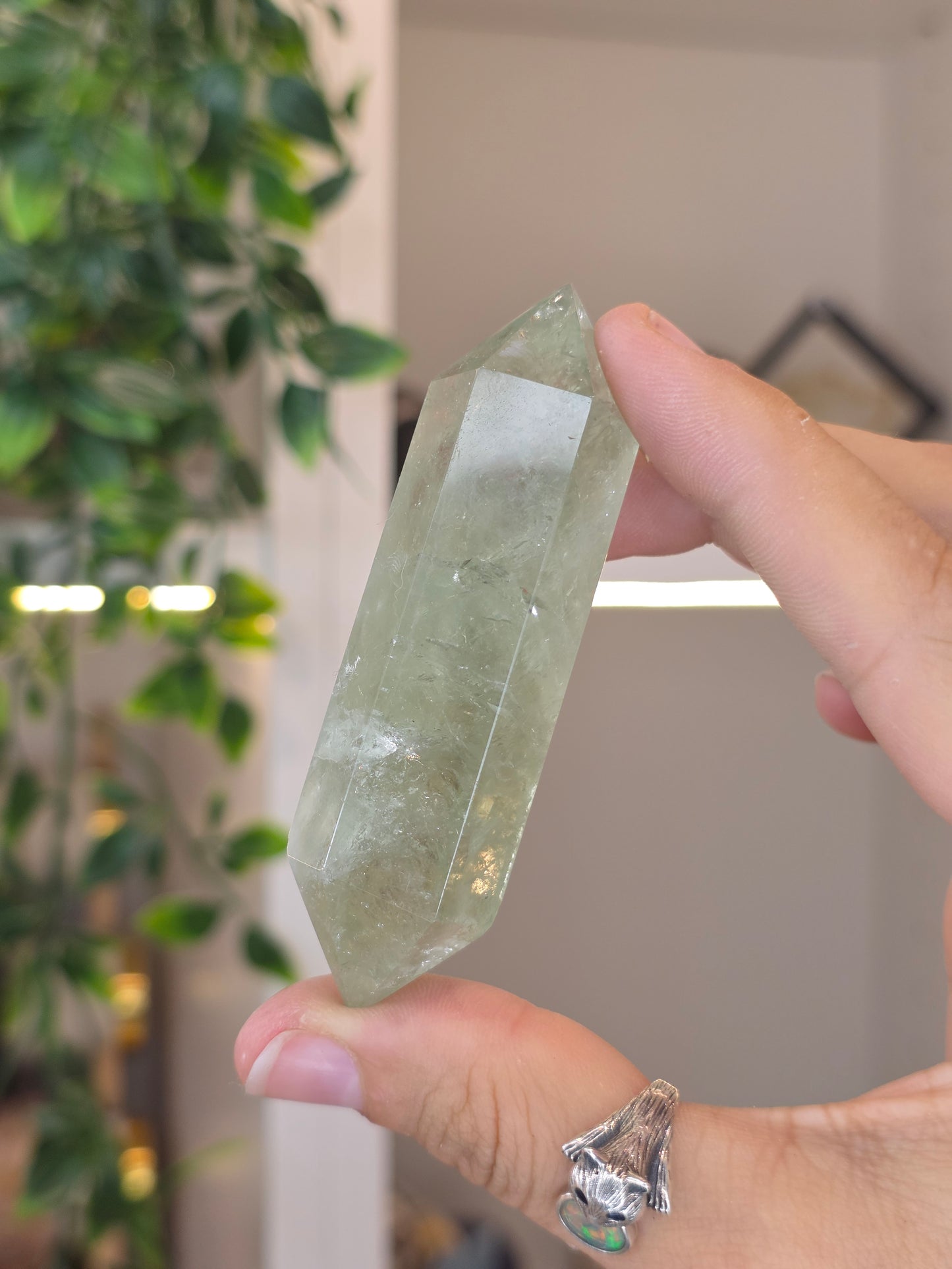 Prasiolite Double Terminated Point DT