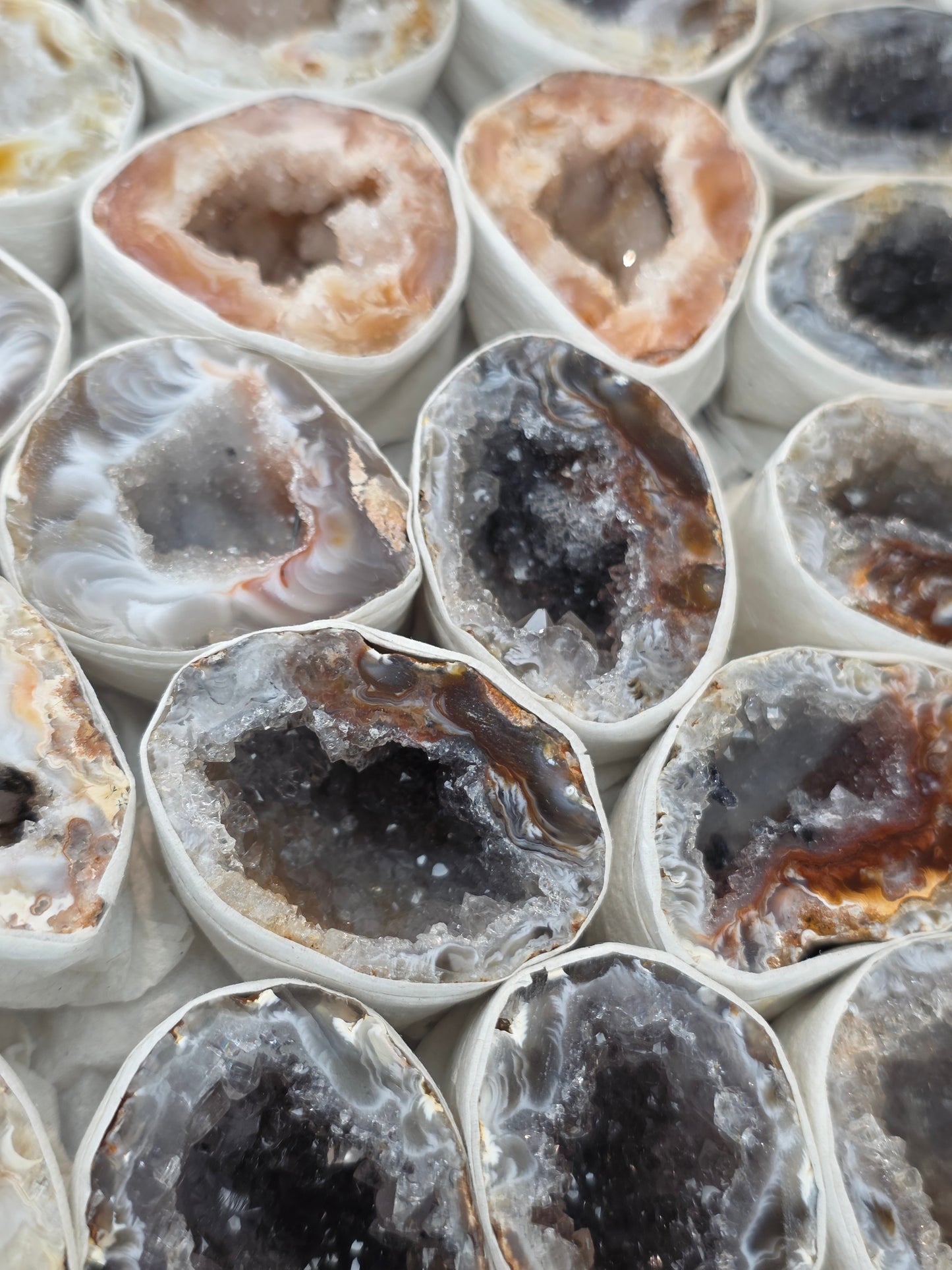 Intuitively Chosen Single Brazilian Agate Geodes