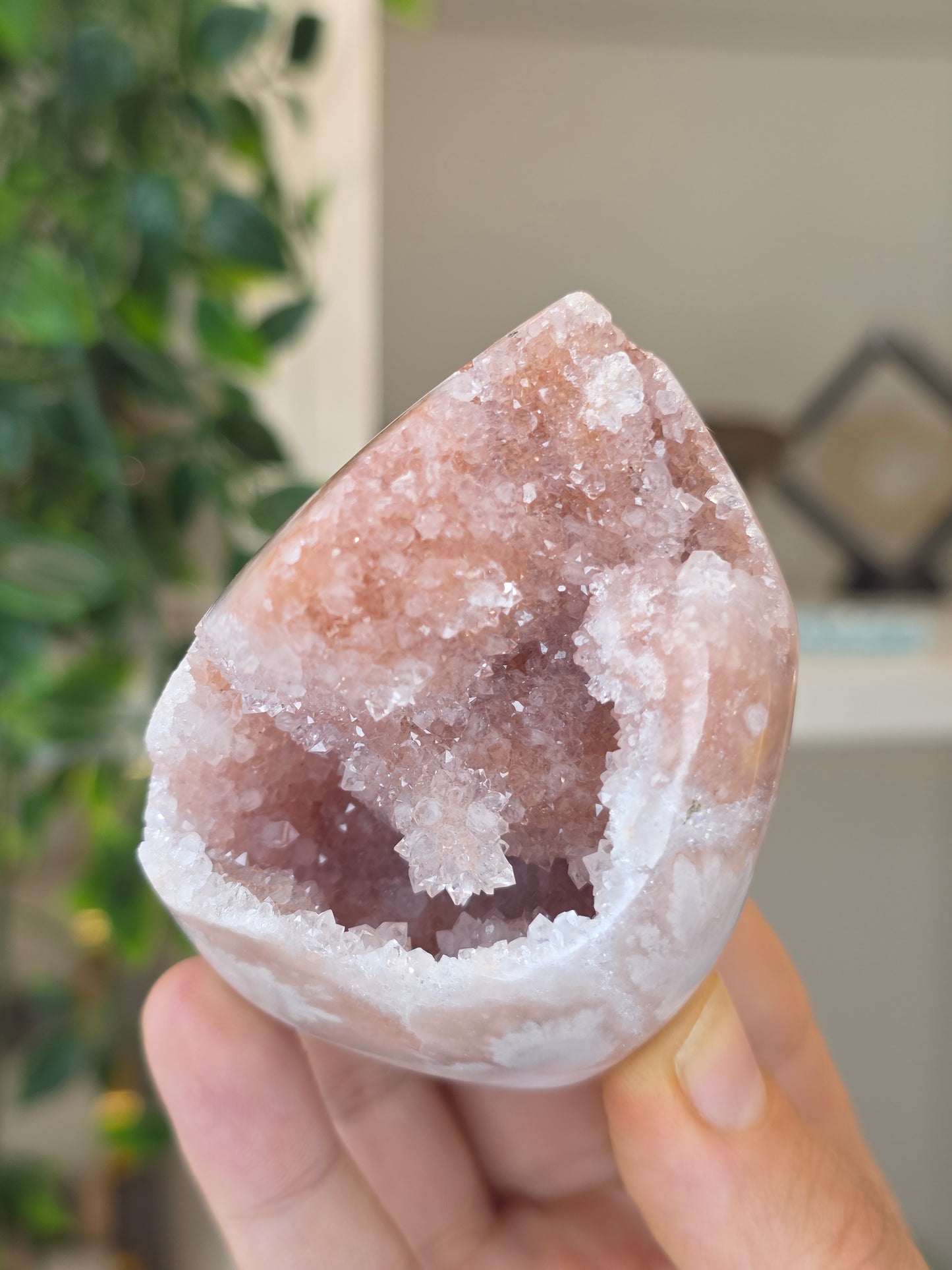 High Grade Madagascan Pink Amethyst Freeform Tear Drop - M