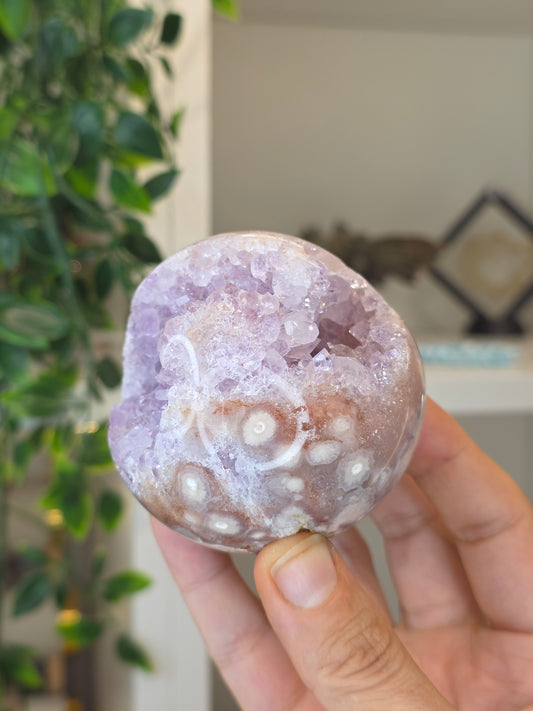 High Grade Madagascan Pink Amethyst Sphere - A
