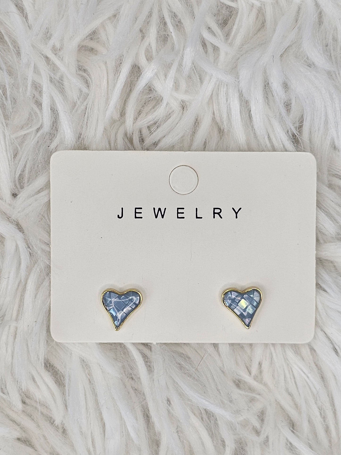 S925 Silver Blue Shell Earrings - MAS0844