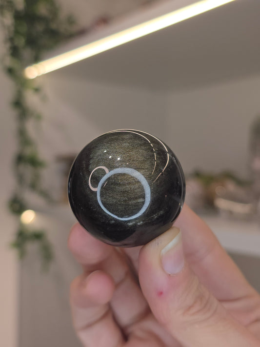 Gold Sheen Obsidian Sphere A