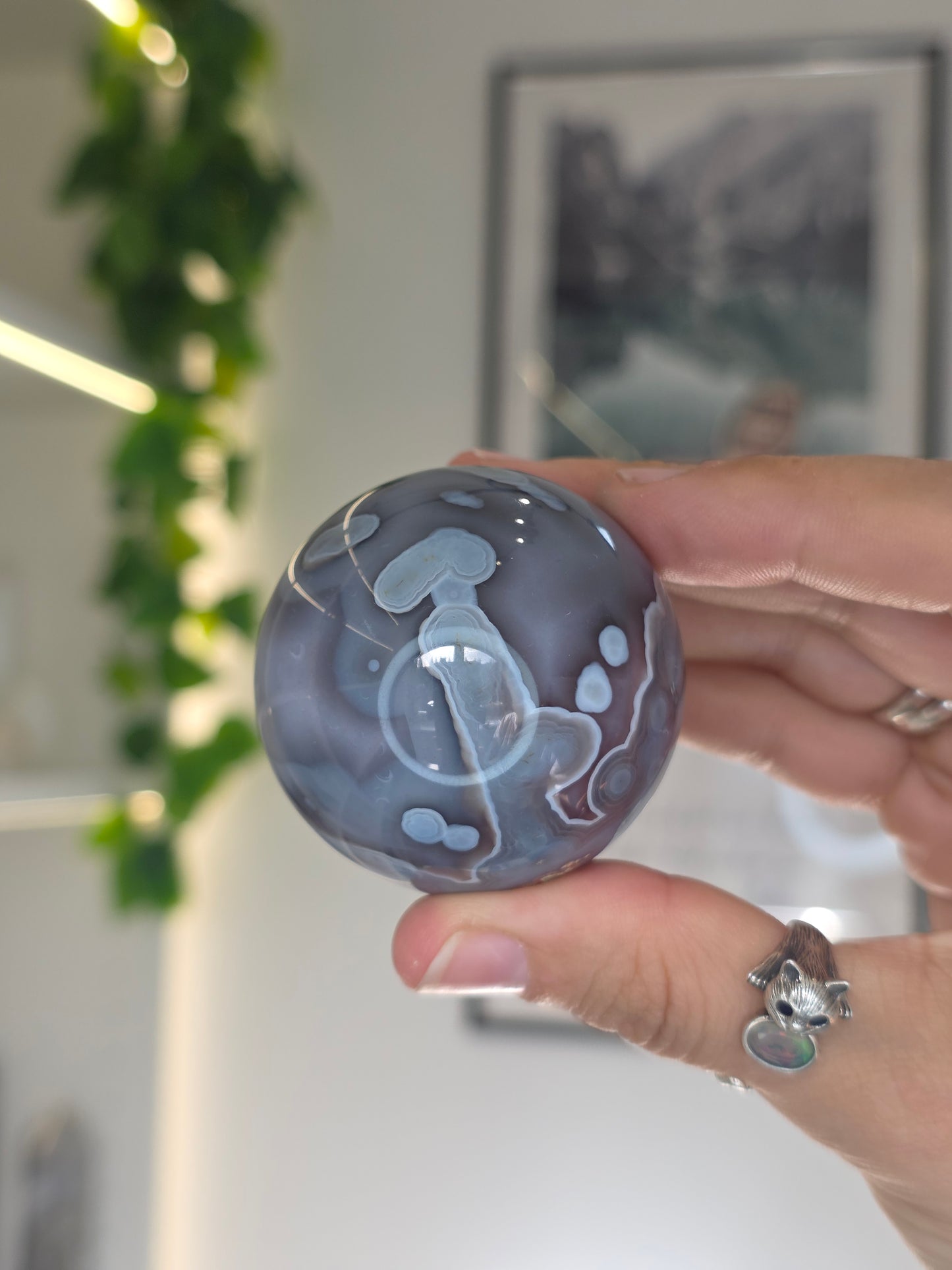 Swazi Agate Sphere from Mozambique - U38