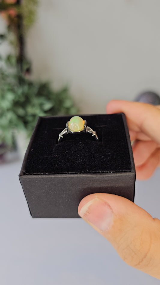 S925 Silver Opal Ring - MAS0603