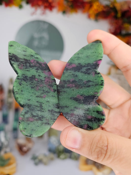 Ruby Zoisite 3D Butterfly