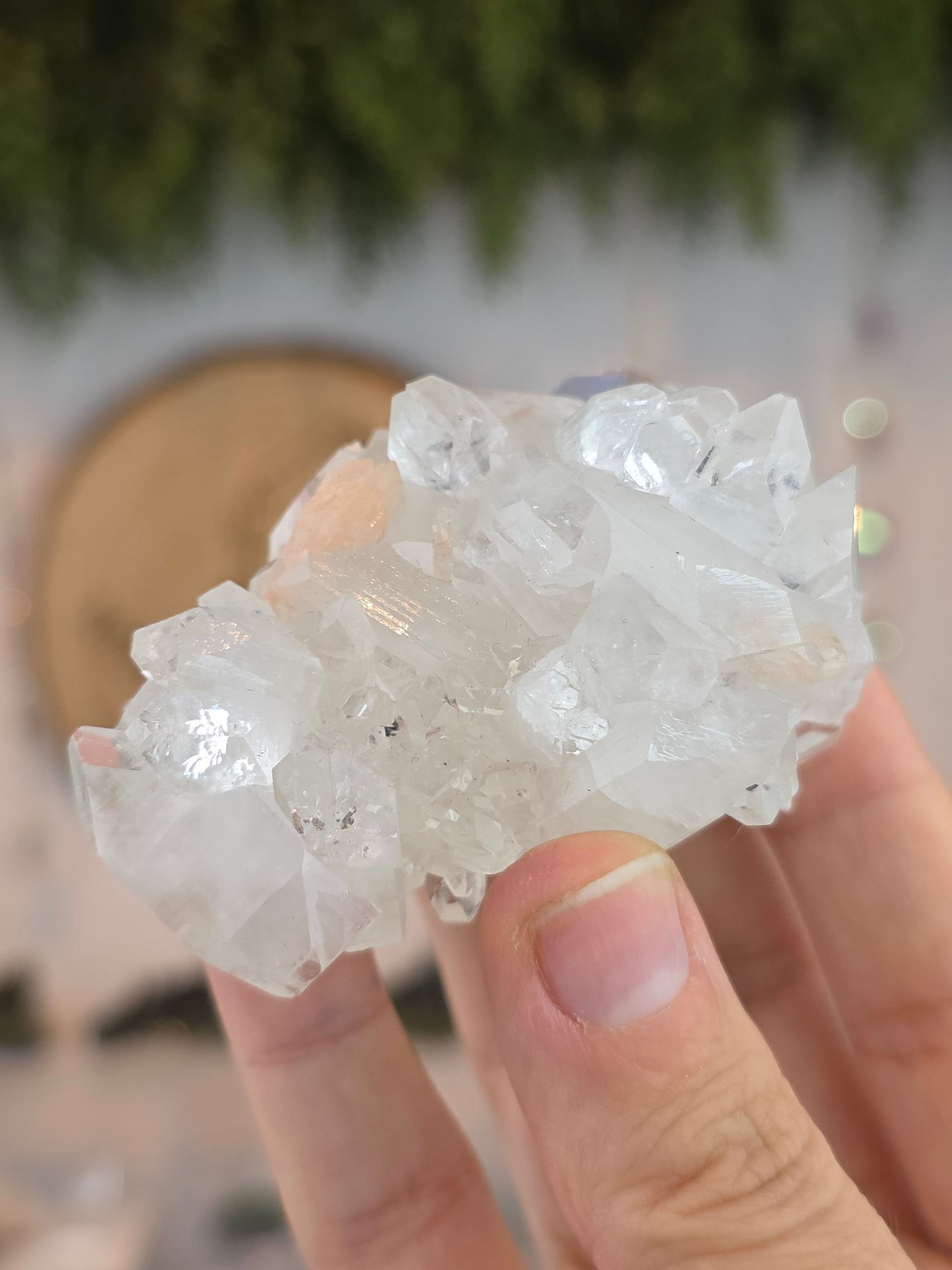 Diamond Apophyllite with Stilbite from Maharashtra, India C