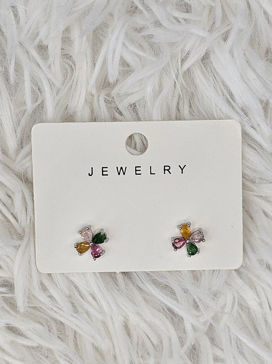 S925 Silver Tourmaline Earrings - MAS0884