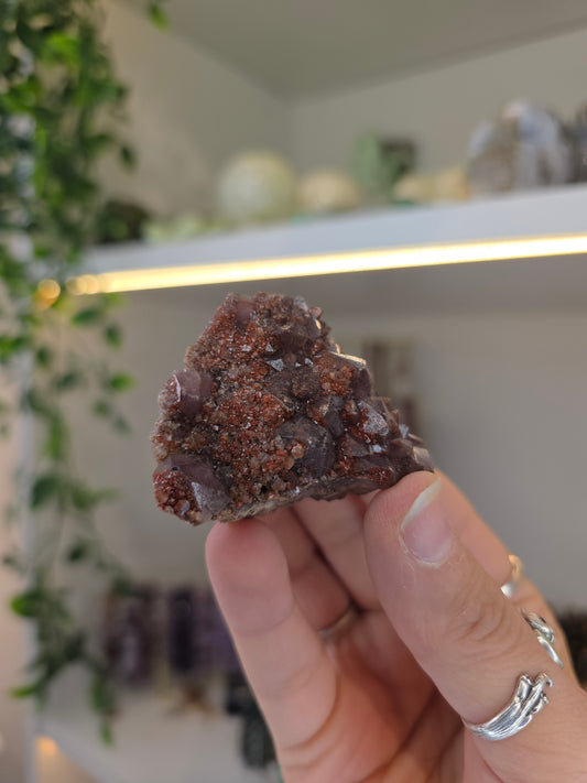 Various 'Alien Amethyst' - Hematite Included Amethyst from Hyderabad, India