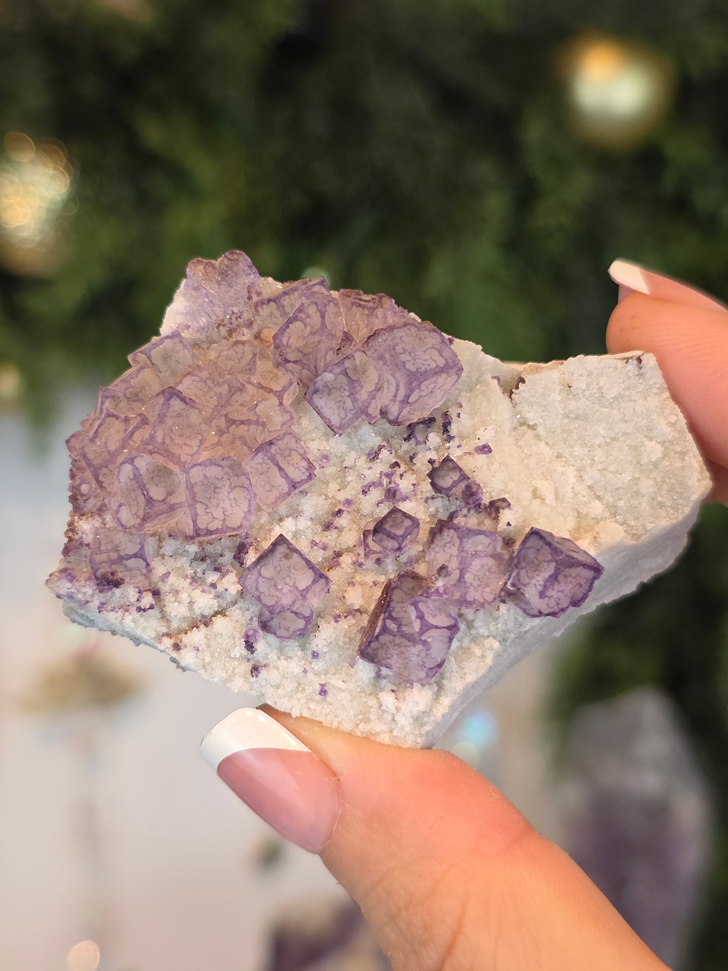 Purple QR Fluorite from Guizhou, China - MAS6072
