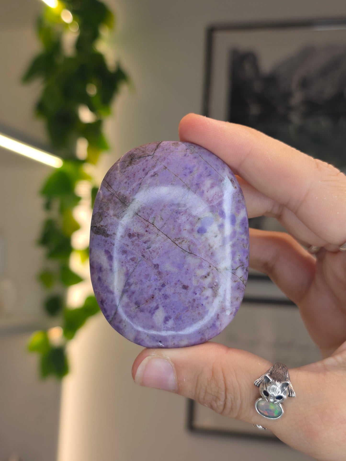 Lavender Jade Palm Stones
