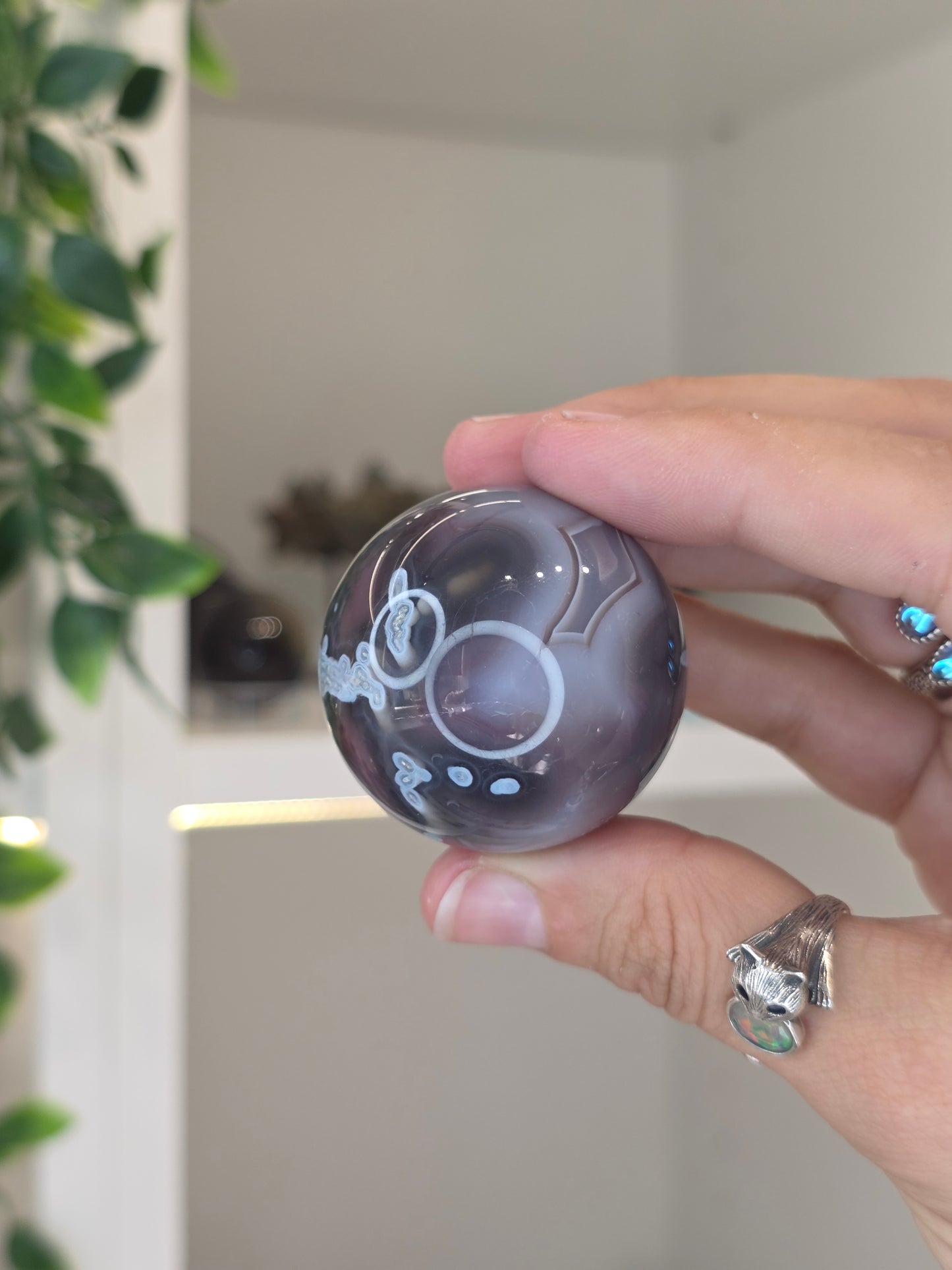 Swazi Agate Sphere from Mozambique - E30