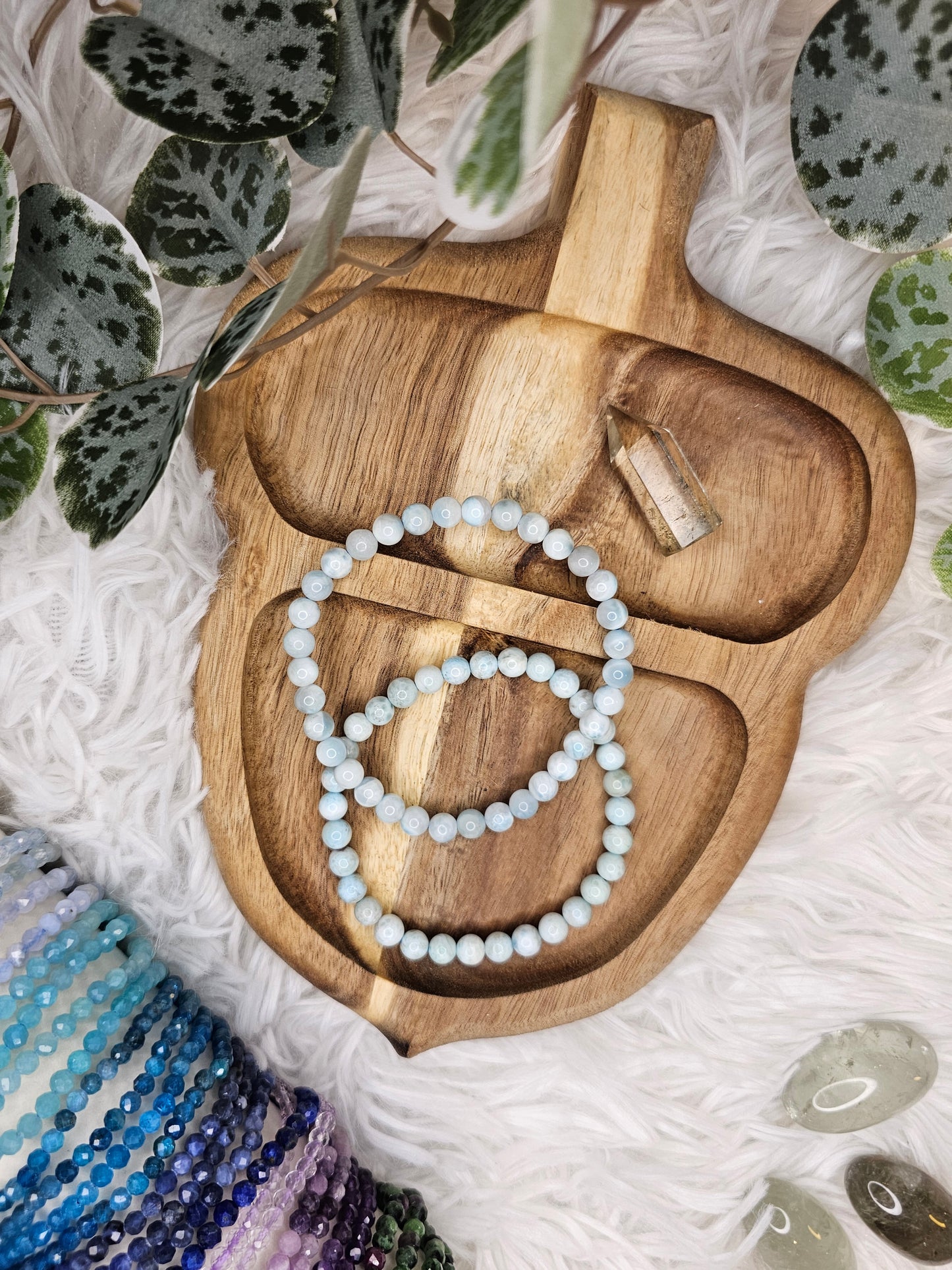 6mm Larimar Braclet - MAS1001