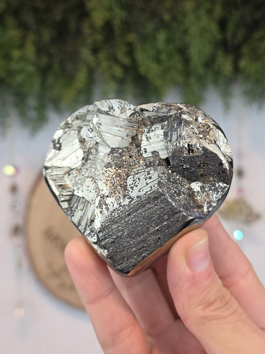 High Grade Peruvian Pyrite Heart