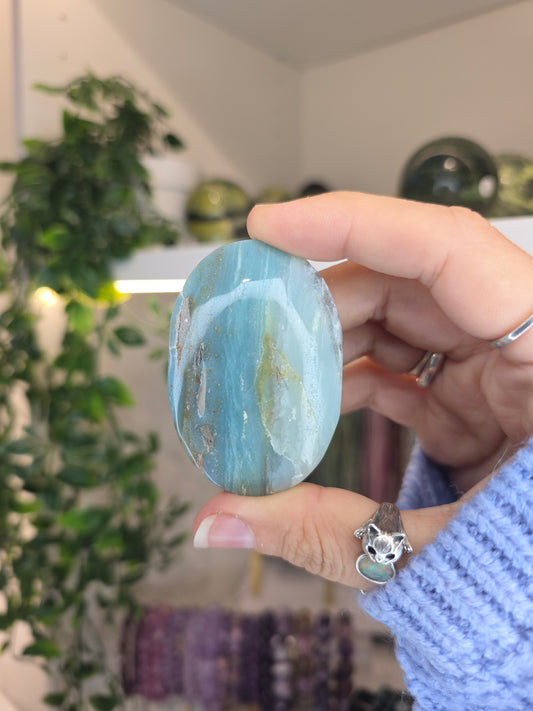 Blue Aragonite Palms