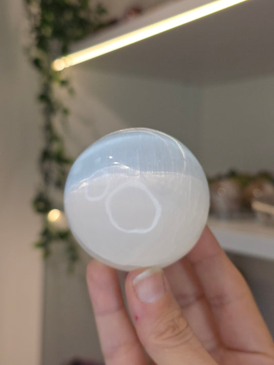 Various Size Selenite Spheres