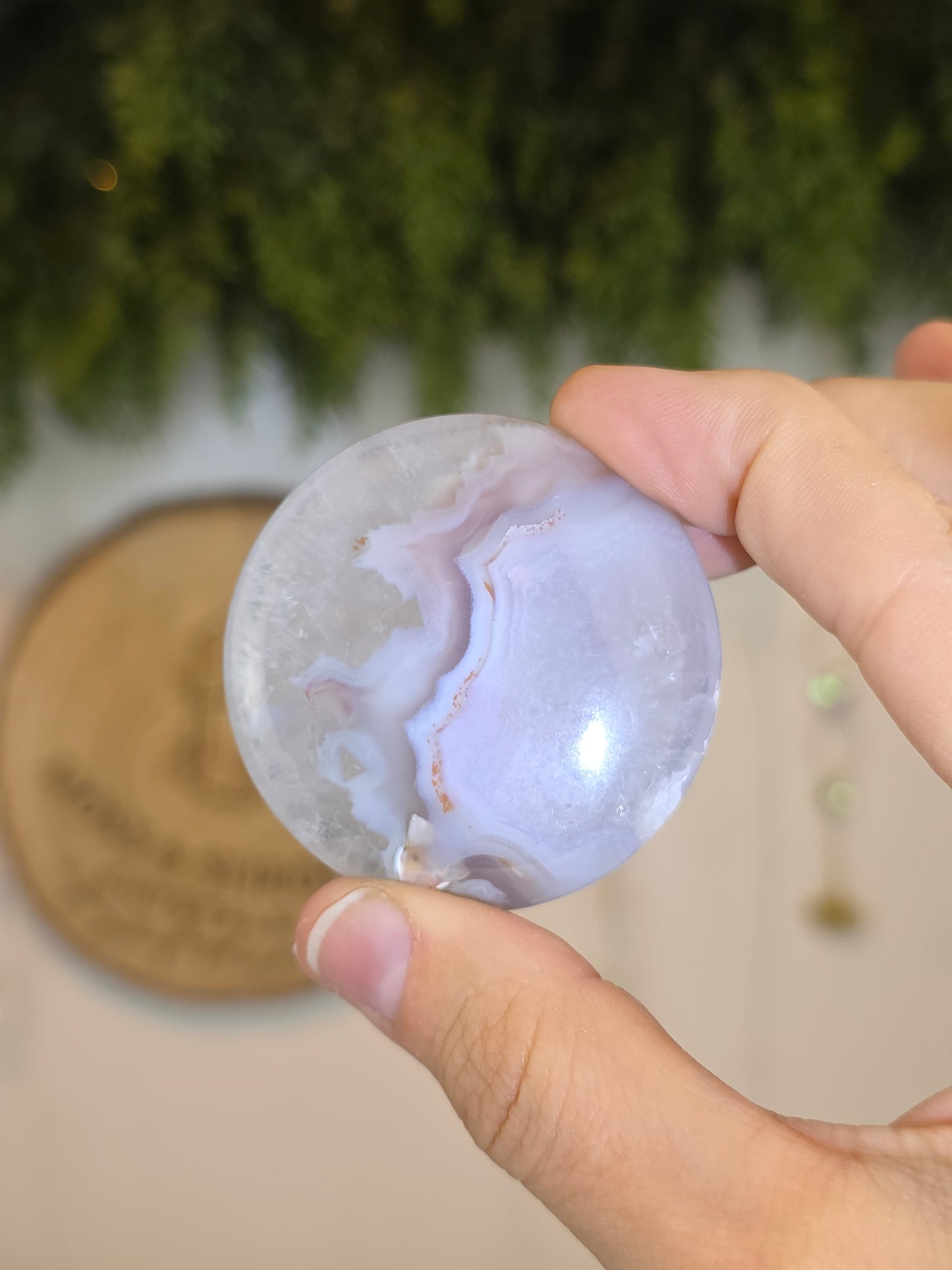 Flower Agate Flat Stone