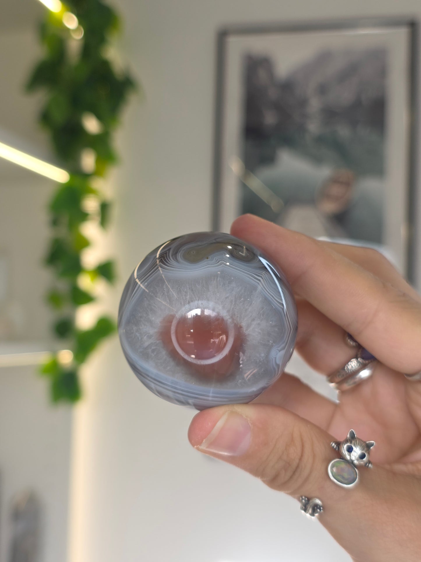 Swazi Agate Sphere from Mozambique - E44