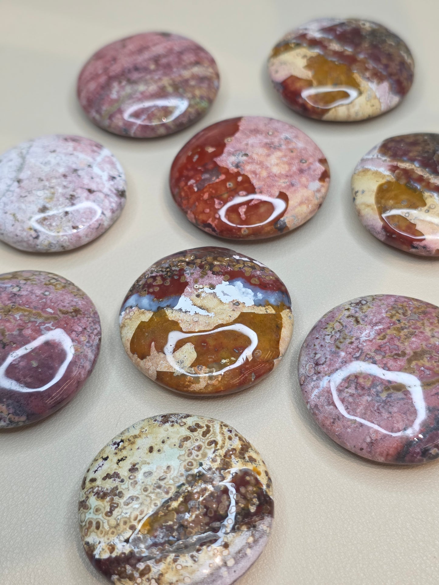Madagascan Sea Jasper Buttons