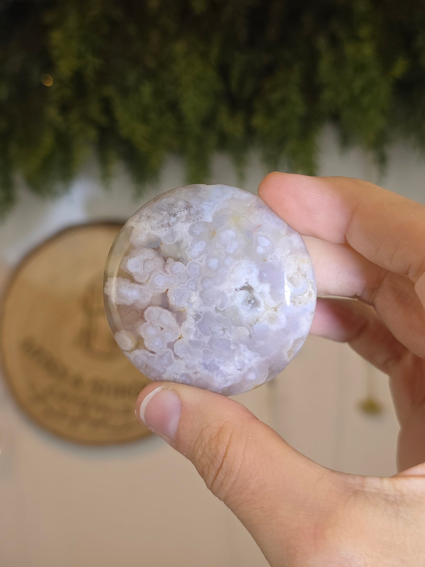 Flower Agate Flat Stone