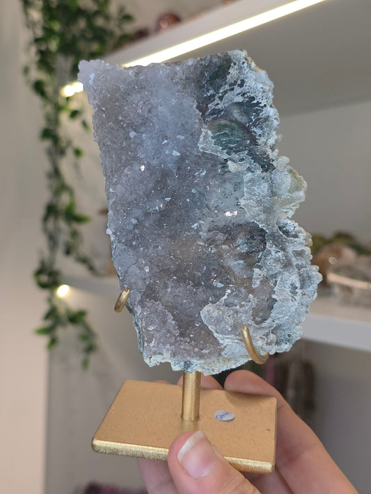 Amethyst Flower H on Stand