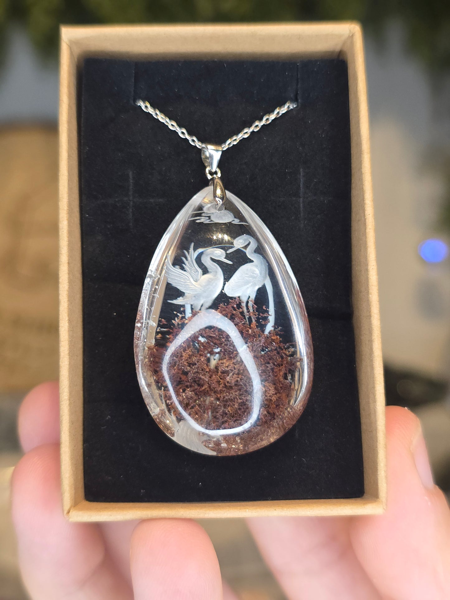 Hand Engraved HG Garden Quartz Necklace