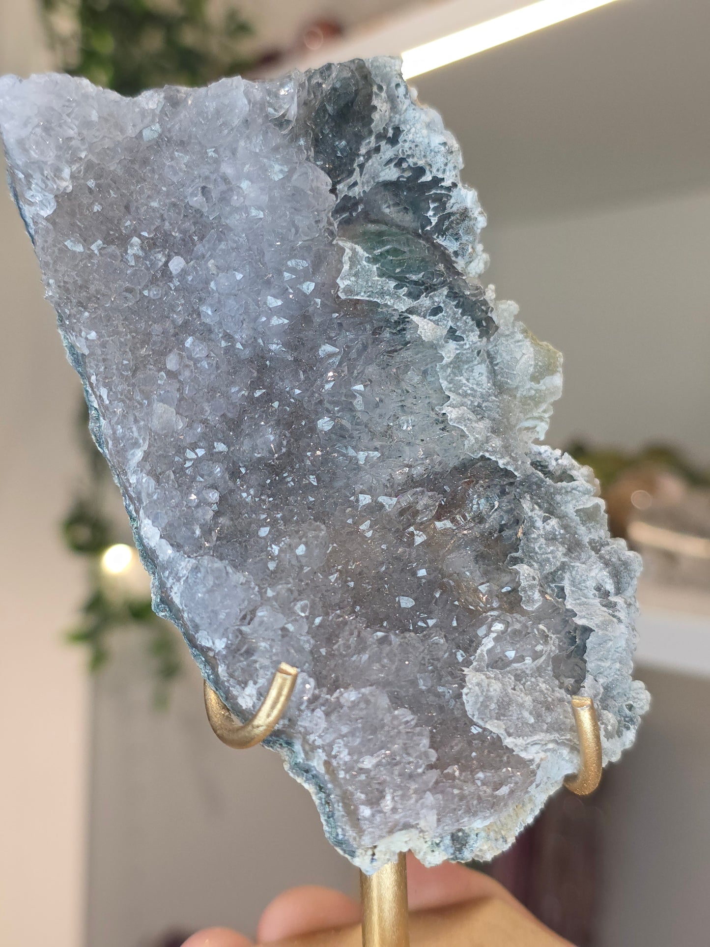 Amethyst Flower H on Stand