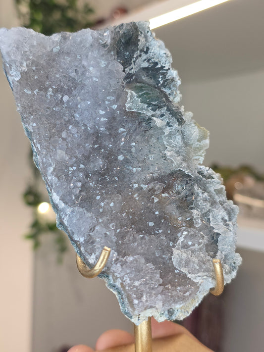 Amethyst Flower H on Stand