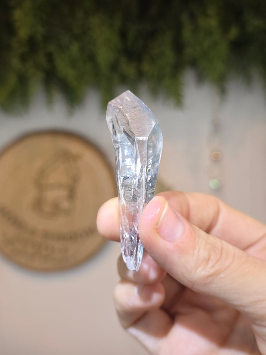 White Amethyst Root Point from Uruguay
