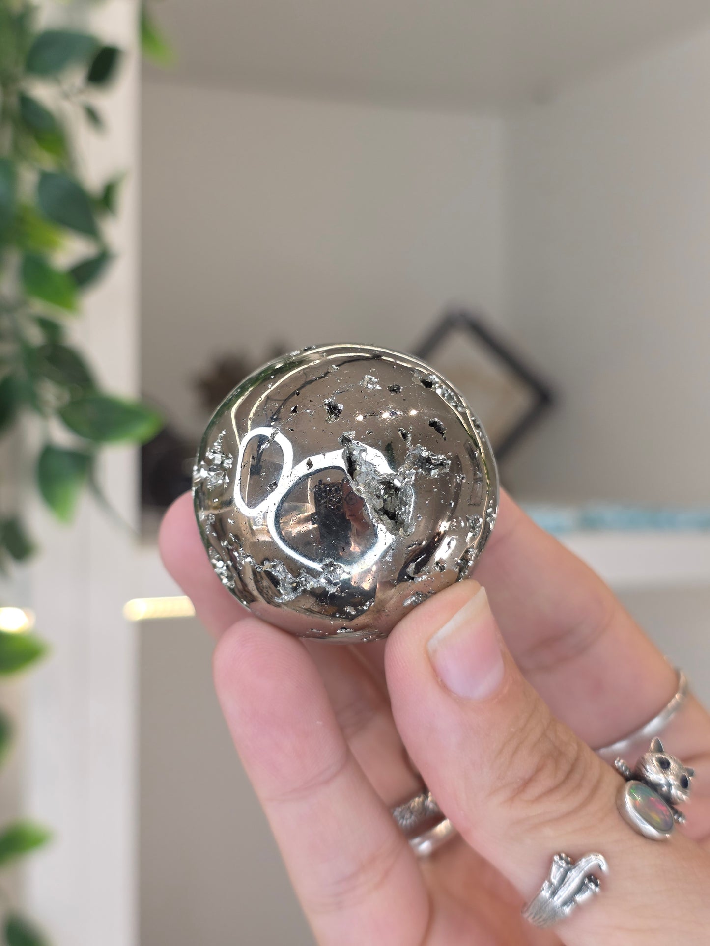 Peruvian Druzy Pyrite Sphere - E