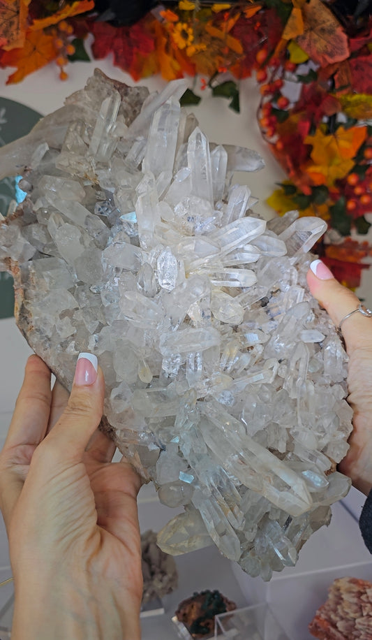 Clear Quartz Cluster from Arkansas, USA - MAS3516