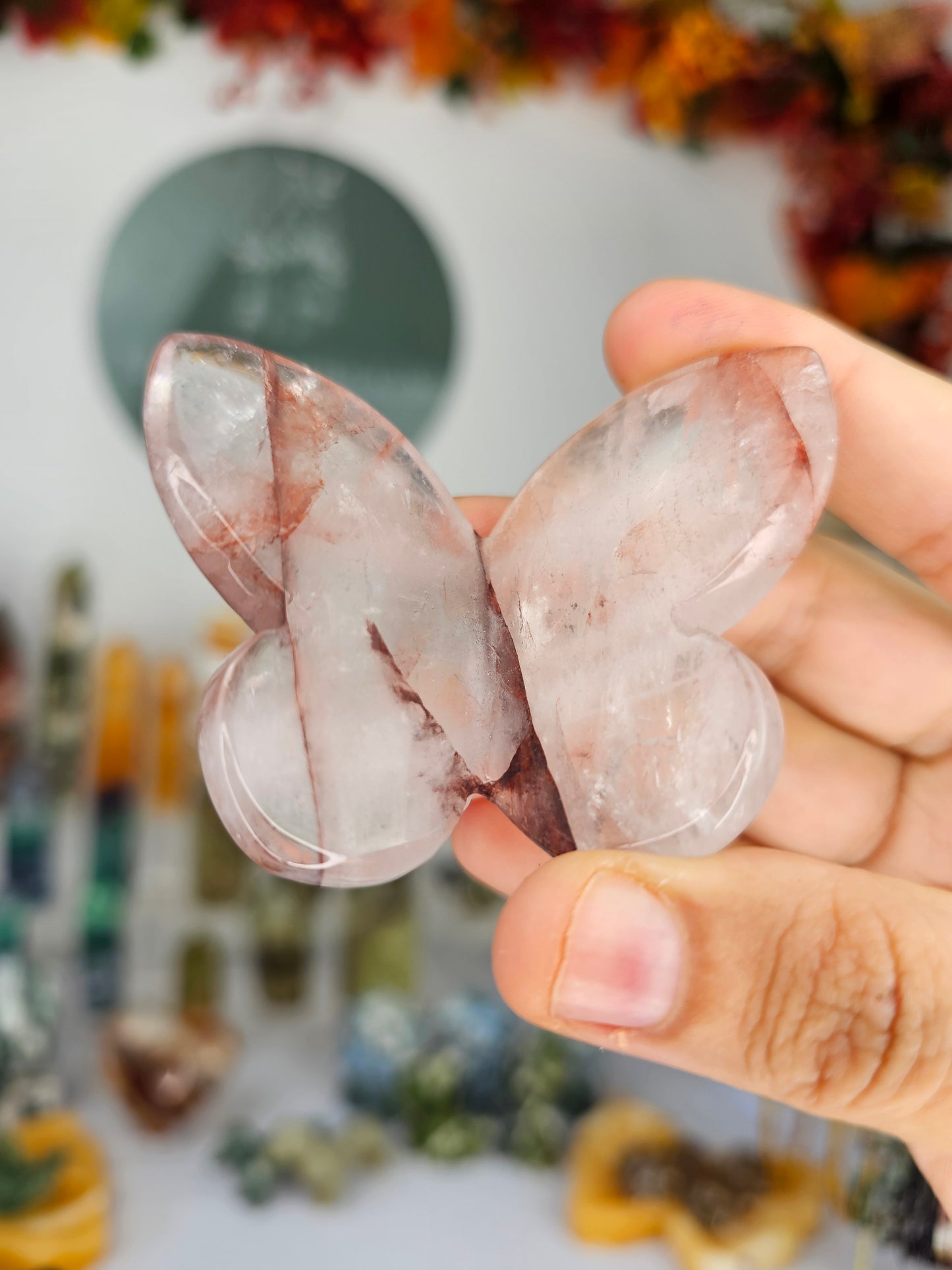 Fire Quartz 3D Butterfly