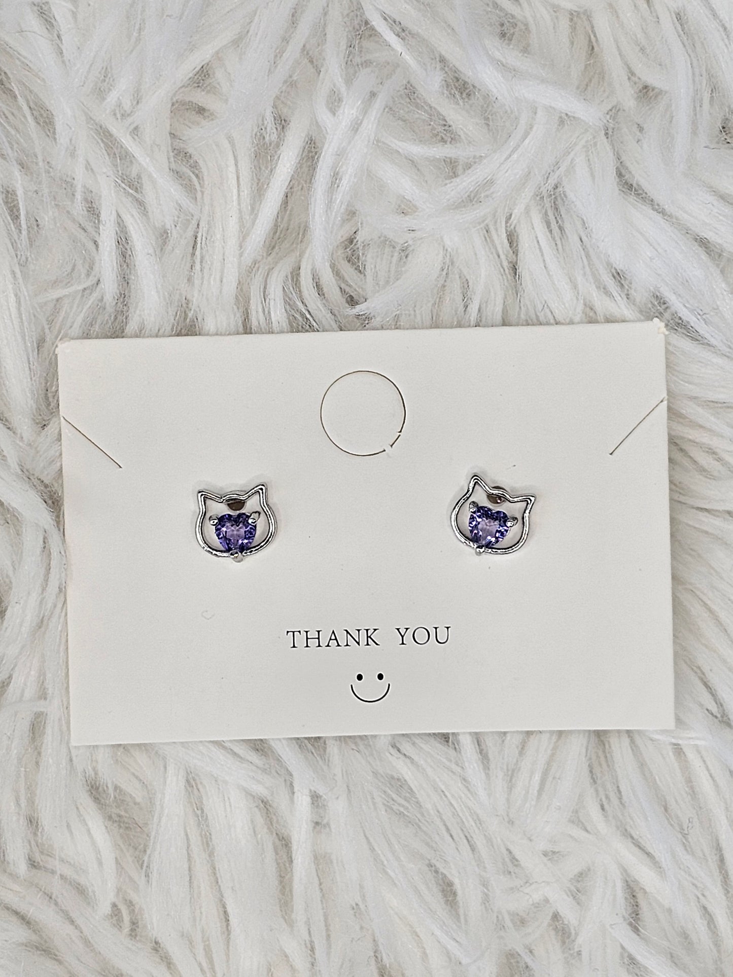 S925 Silver Blue Clear Quartz Earrings - MAS0862