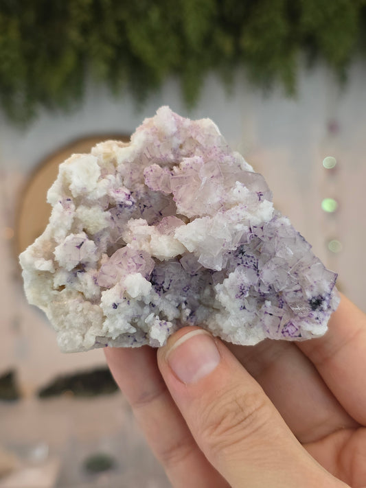 Purple QR Fluorite from Guizhou, China A