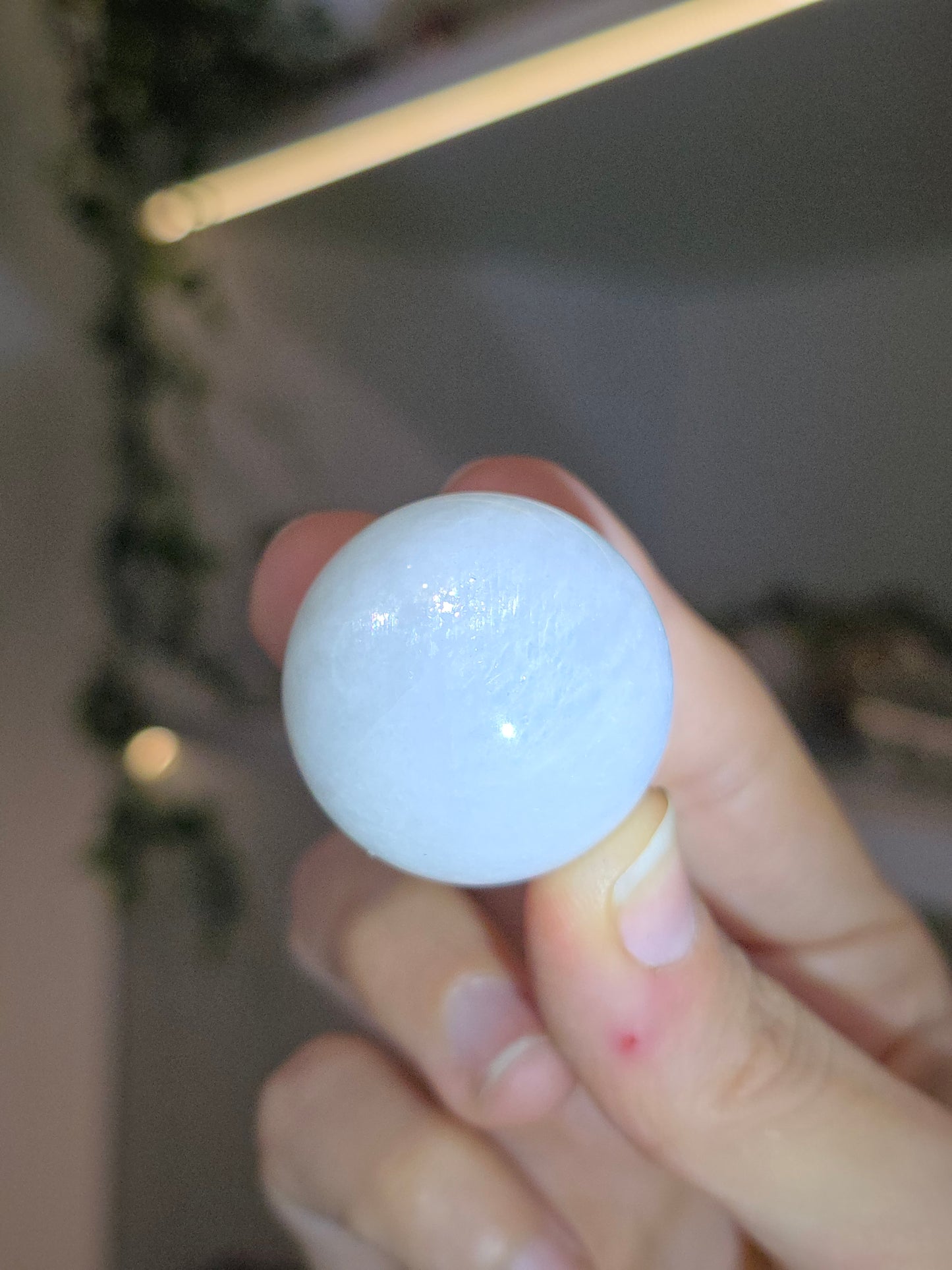 White Moonstone Spheres