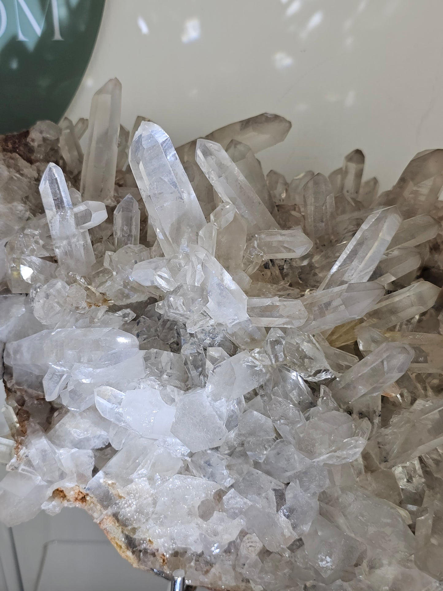Clear Quartz Cluster from Arkansas, USA - MAS3516