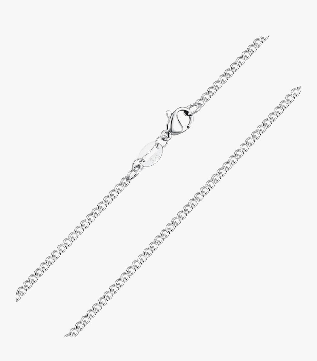 S925 Silver / 9ct Gold Plated S925 Silver 1.1mm 20" Chain - MAS0765