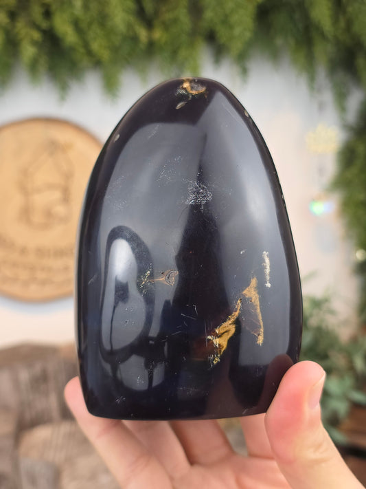 UV Reactive Blue Amber Freeform from Indonesia C