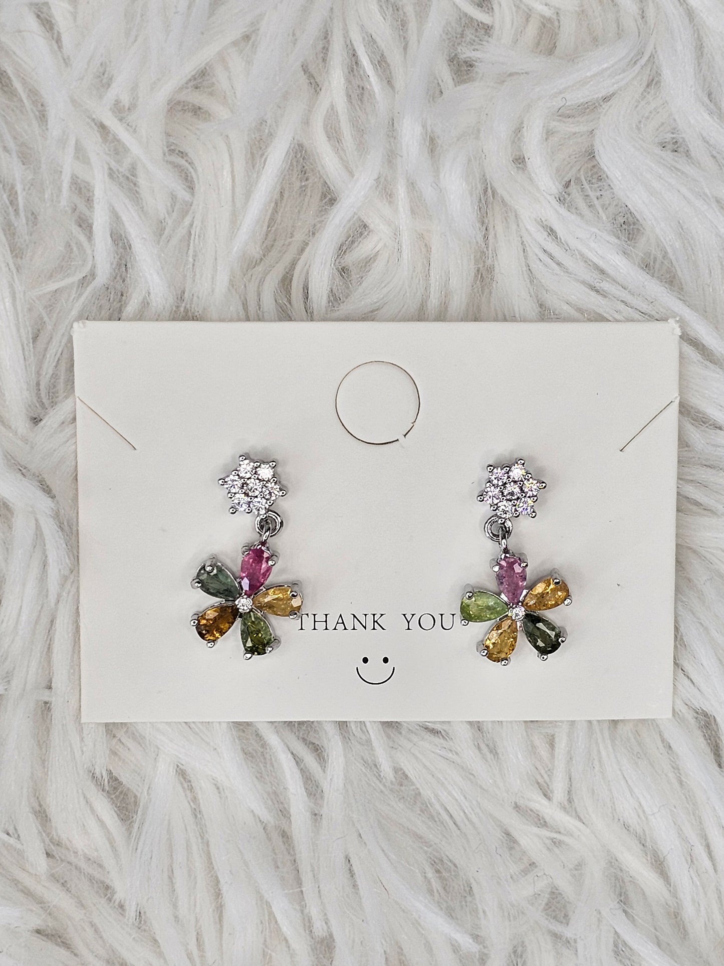 S925 Silver Tourmaline Earrings - MAS0841