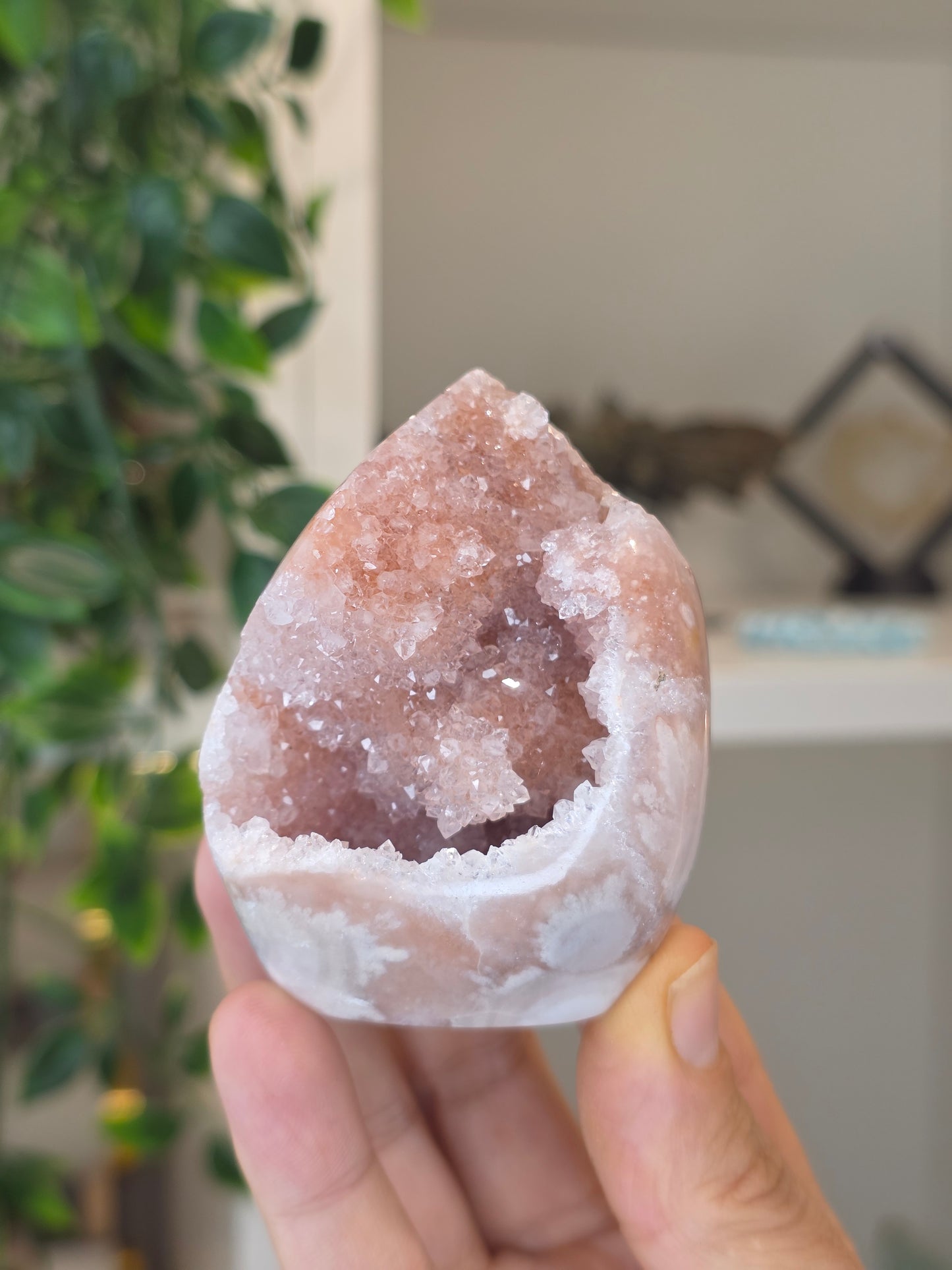 High Grade Madagascan Pink Amethyst Freeform Tear Drop - M