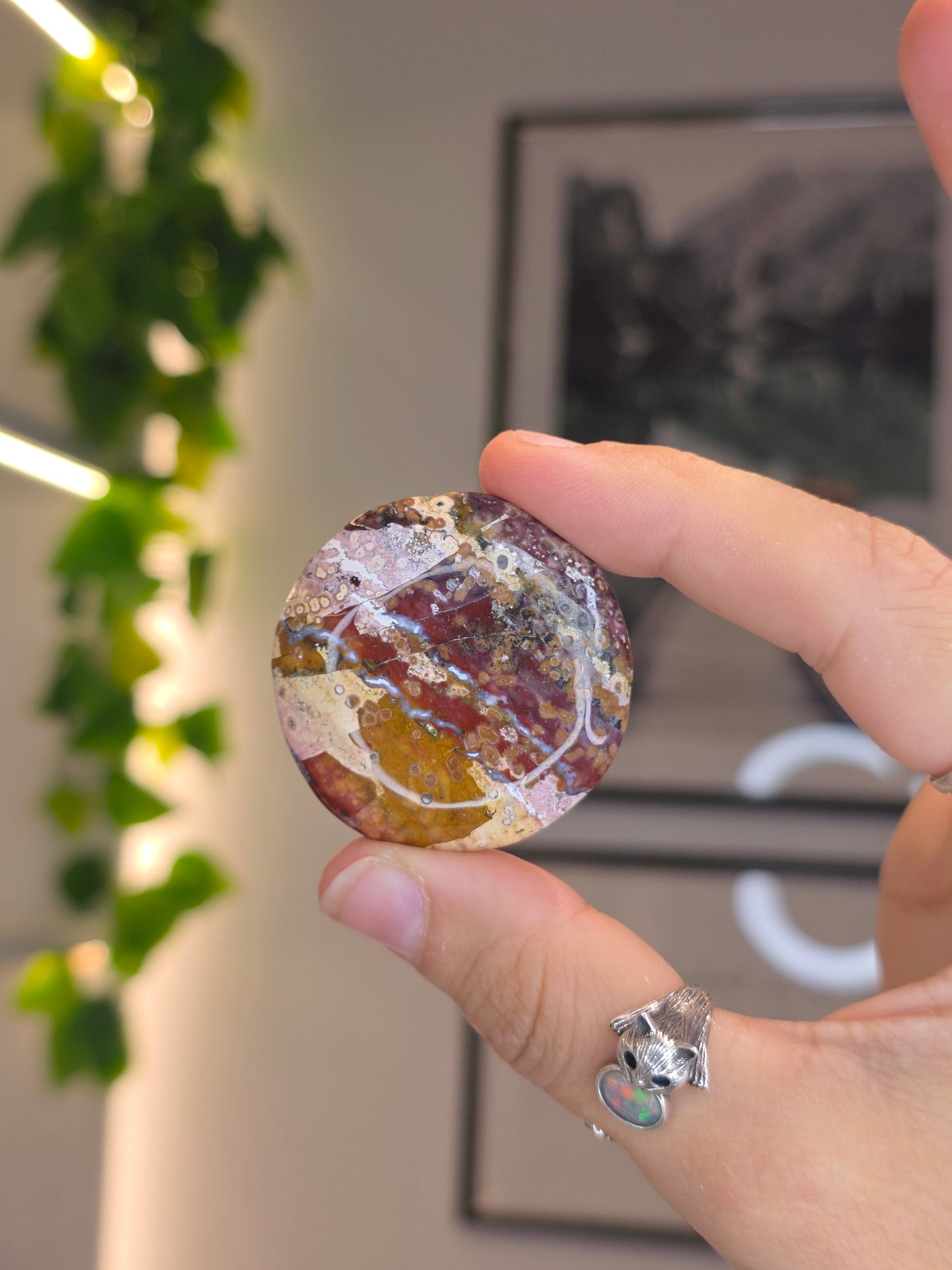 Madagascan Sea Jasper Buttons