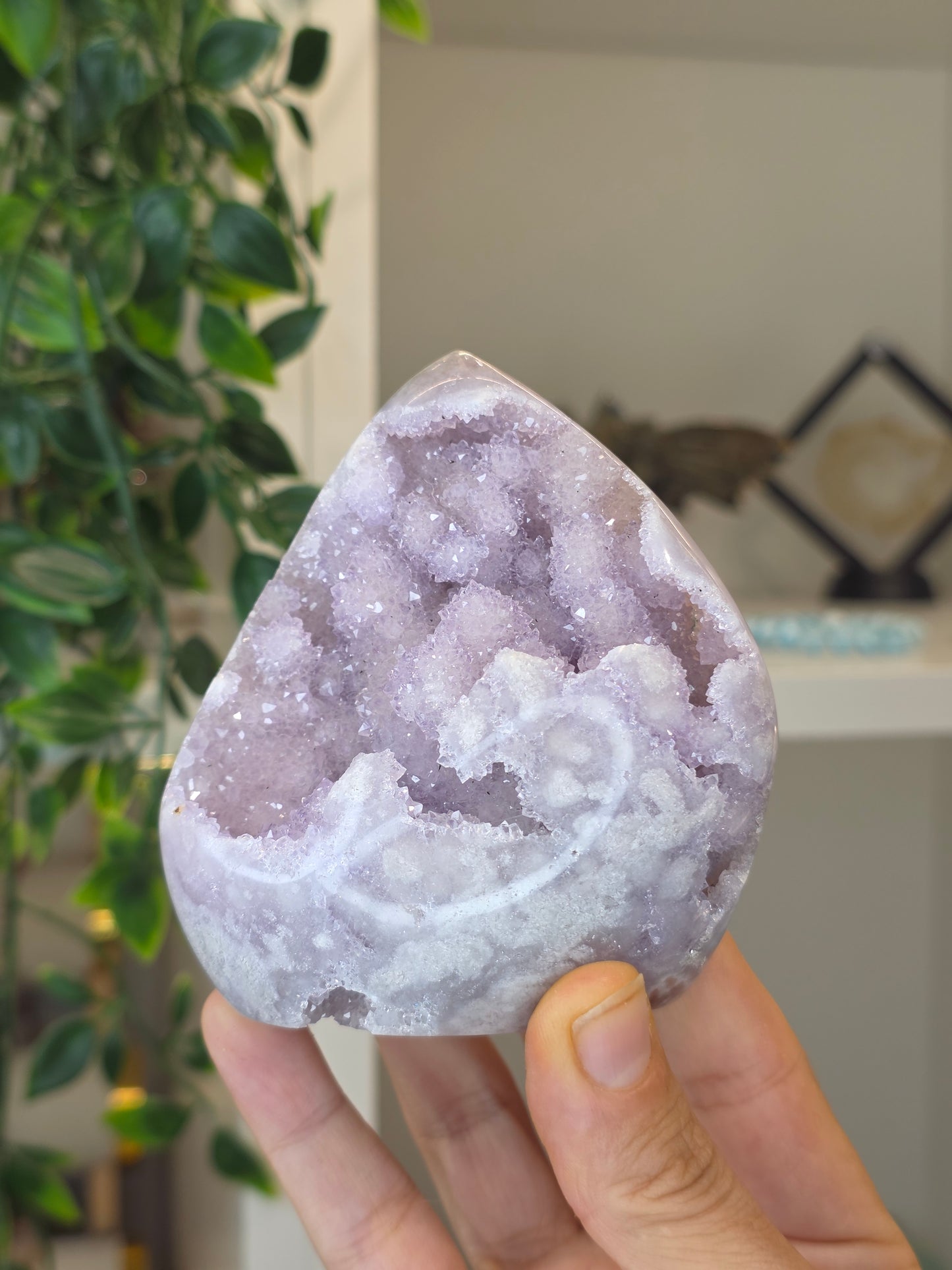 High Grade Madagascan Pink Amethyst Freeform Tear Drop - A