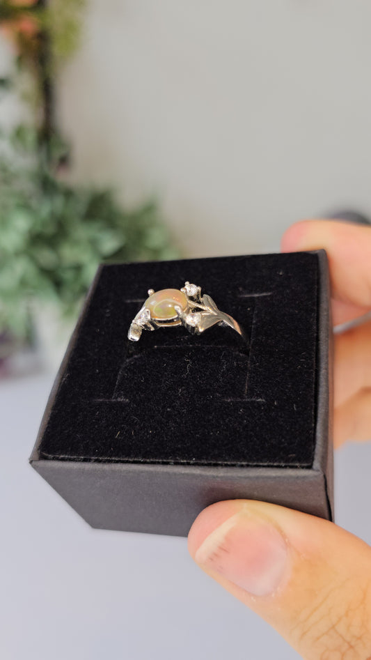 S925 Silver Opal Ring - MAS0609