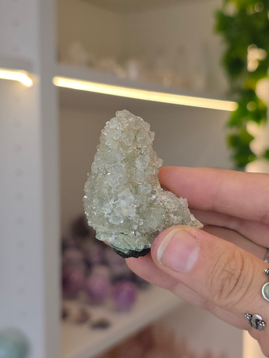 Sugary Dogtooth Calcite with Heulandite and Stilbite from Madhya Pradesh, India - B