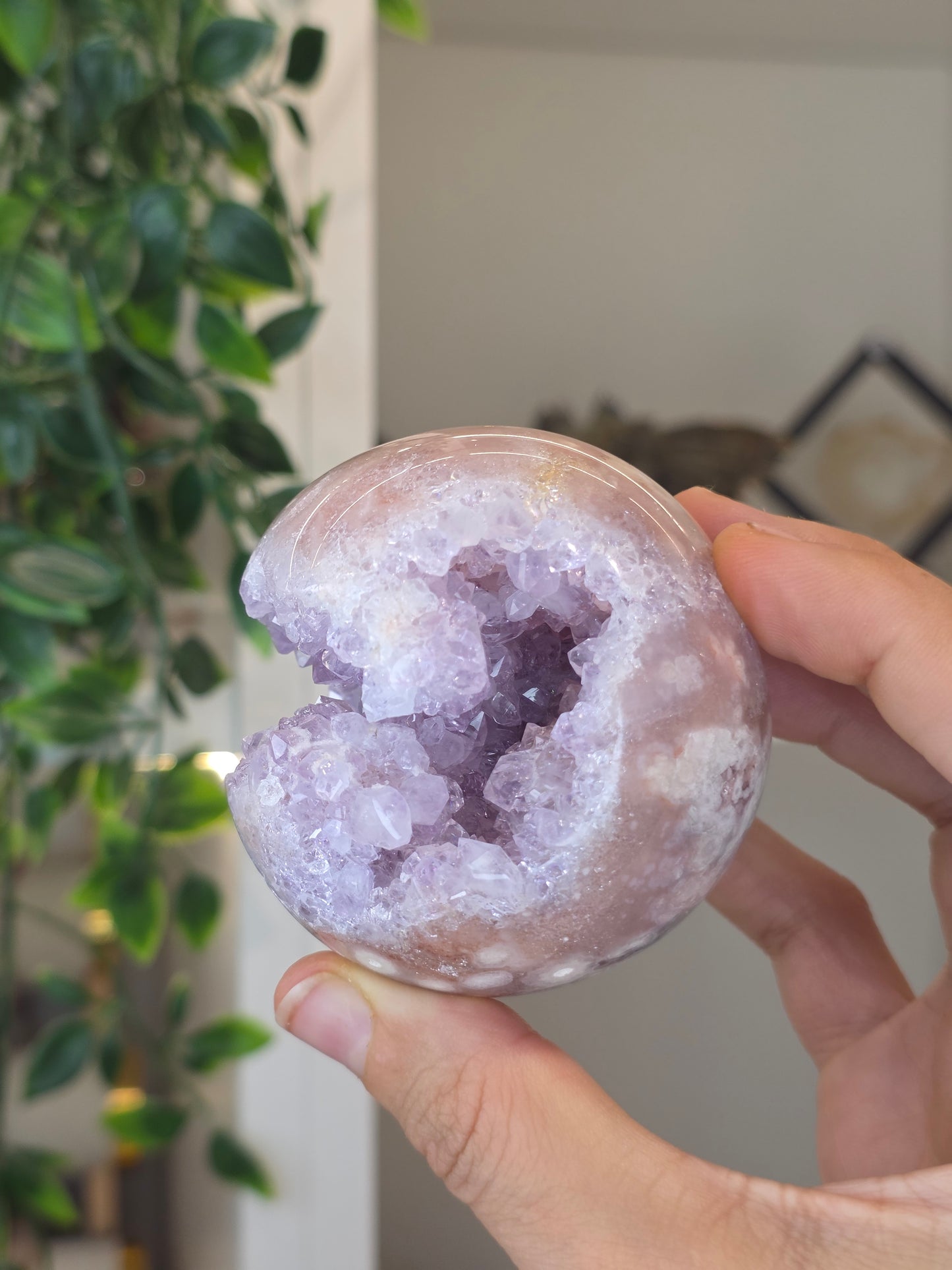 High Grade Madagascan Pink Amethyst Sphere - A