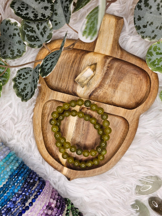 Lemon Jade 8mm Bracelet - MAS0957