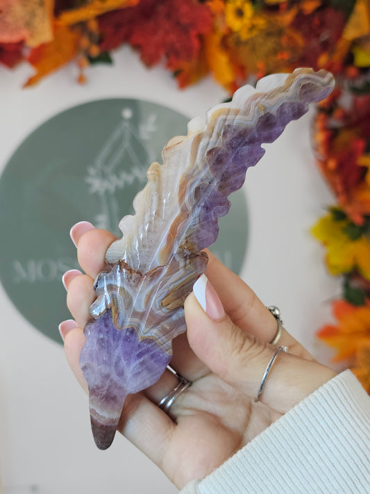 Mexican Agate Feather C - MAS1299