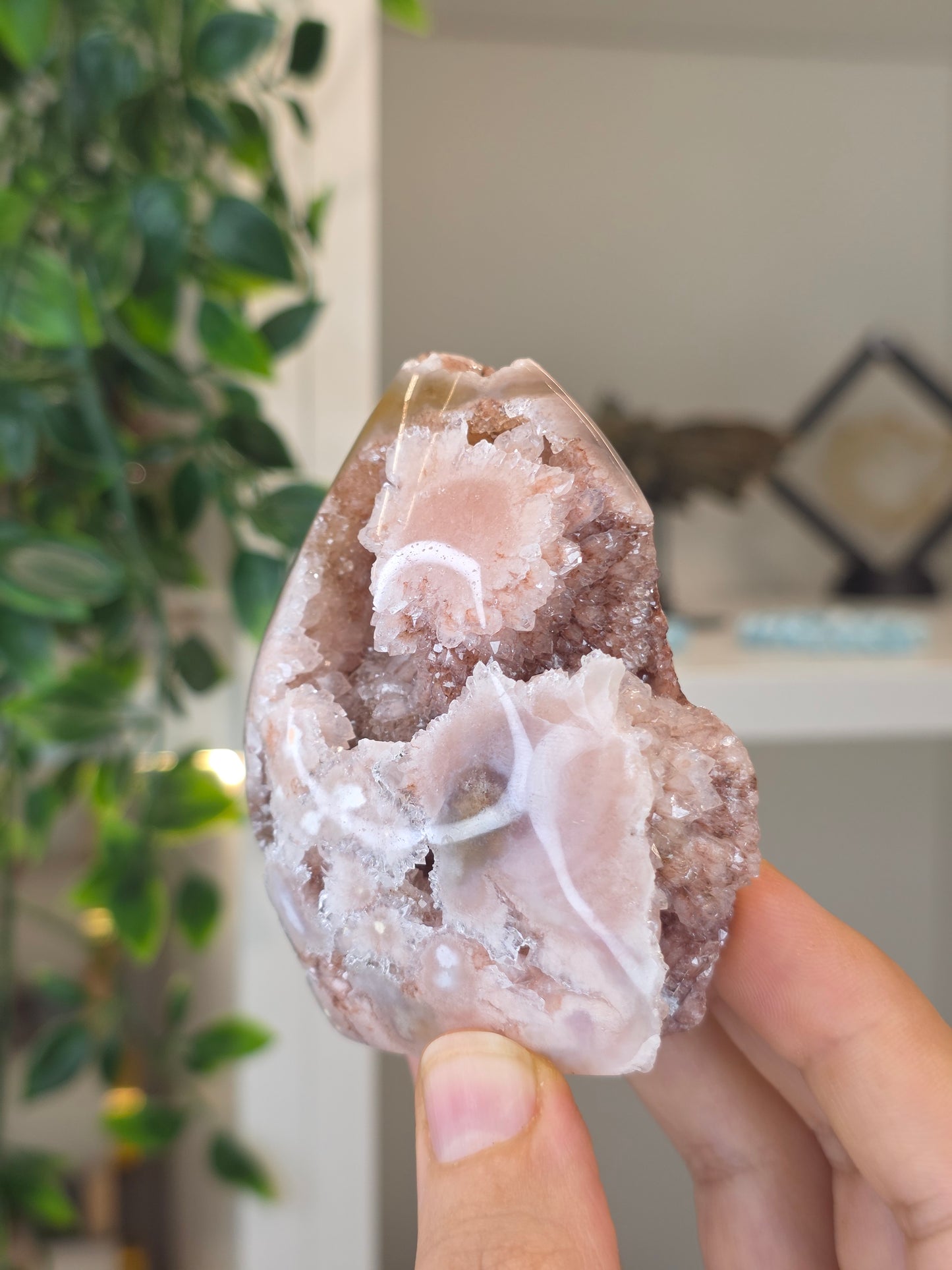 High Grade Madagascan Pink Amethyst Freeform Tear Drop - G
