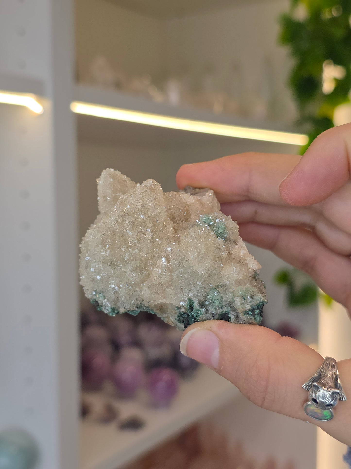 Sugary Dogtooth Calcite with Heulandite and Stilbite from Madhya Pradesh, India - S24