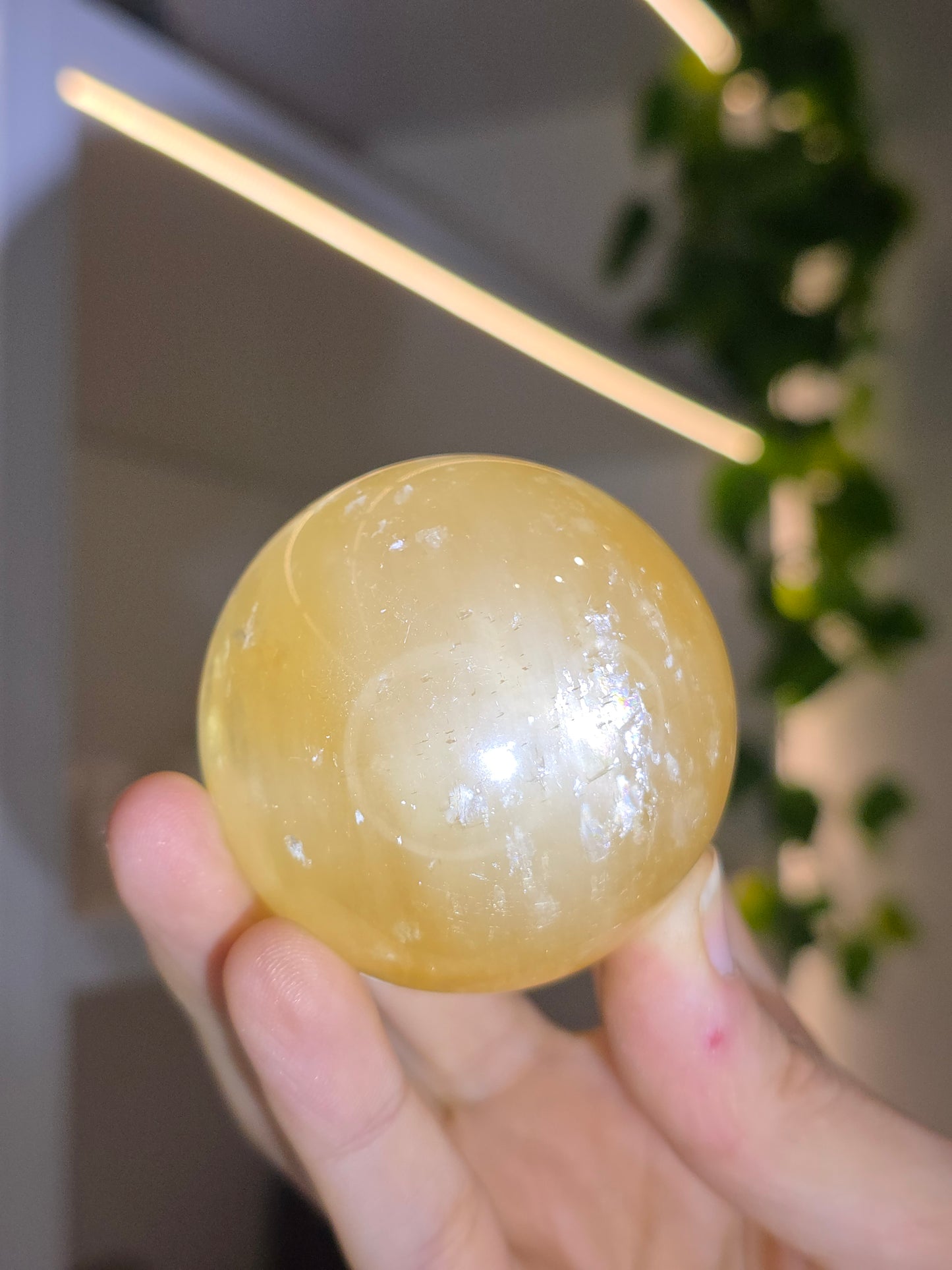 Honey Calcite Sphere C